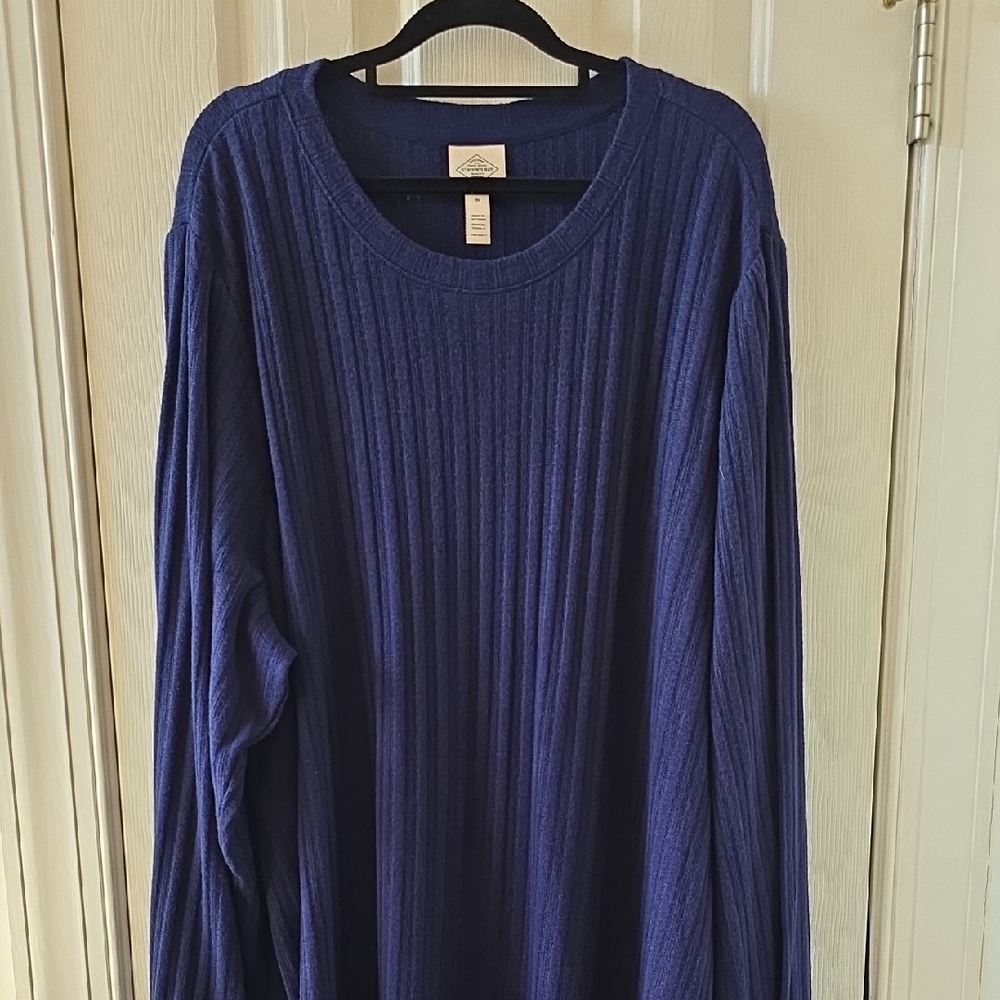 ST. JOHN'S BAY BRAND WOMEN'S PLUS SIZE NAVY BLUE PULLOVER SWEATER SIZE 3X